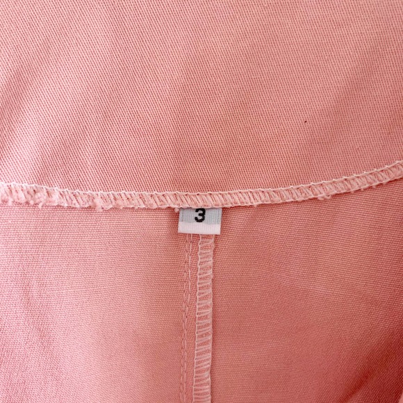 Coral Pink Bronze Button Blazer Jacket - Picture 6 of 7